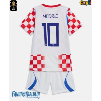 Croația Luka Modric #10 Echipament de Fotbal Replică Mondial 2026 Copii Acasa (+ Șorturi)